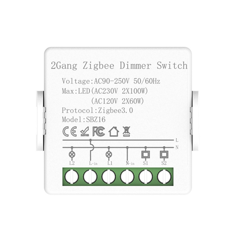 2 gang led dimmer switch